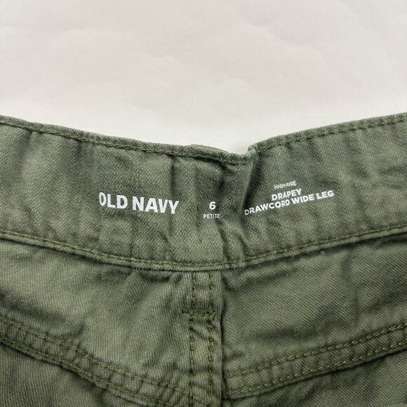 PETITE Old Navy Alpine Tundra High Rise Drapey Drawcord Wide Leg Pant 6P - Picture 4 of 7